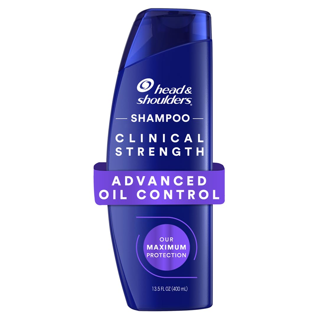 Head & Shoulders Clinical Strength Advanced Oil Control Anti-Dandruff Shampoo Twin Pack, 1% Selenium Sulfide, 13.5 fl oz Each