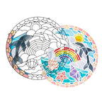 Buy now Melissa & Doug Stained Glass Made Easy Craft Kit: Dolphins - 180+ Stickers at indiglob india
