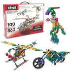 Buy now K'NEX - 100 Model Building Set ‚ 863 Pieces, STEM Building, Kid Construction Set‚ Ages 7+ at indiglob india