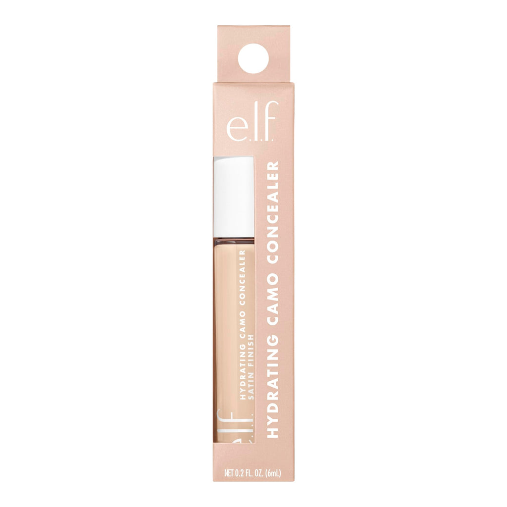 Buy now e.l.f. Hydrating Camo Concealer, Covers Blemishes & Under-Eye Circles, Full-Coverage & Delivers A Satin Finish, Vegan & Cruelty-Free, Light Ivory at indiglob india