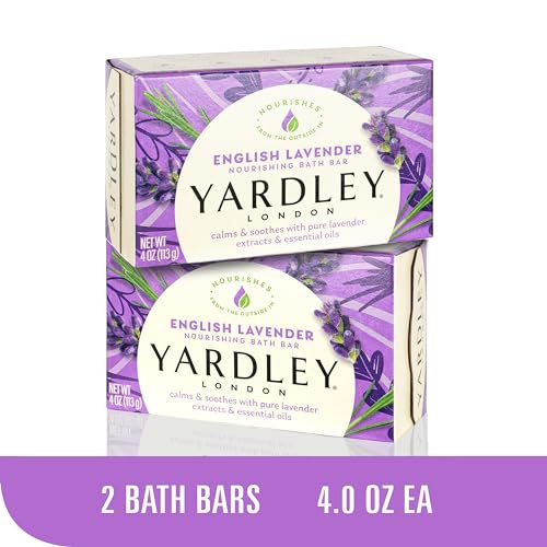 Buy now Yardley London Bath Soap Bars and Body Soap Bars Bundle - 10 Pack: English Lavender, Oatmeal & Almond, Aloe & Avocado, Cocoa Butter, Lemon Verbena 4.0 oz (Pack of 10, Two Each) at indiglob india