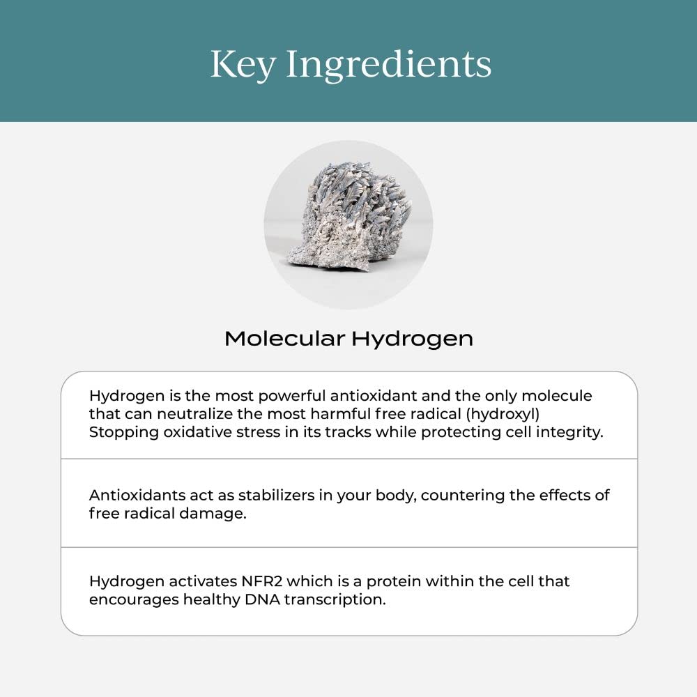 CYMBIOTIKA H2 Molecular Hydrogen Tablets, 12 ppm Antioxidant Water