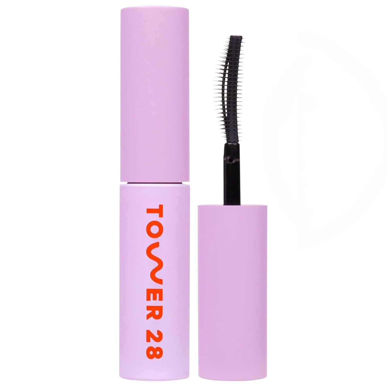 Tower 28 Mini MakeWaves Lengthening & Volumizing Mascara, Jet (0.18 oz) | Travel Size Vegan Black Mascara for Sensitive Eyes with Aquaflex Tech, Water-Resistant & Smudge-Free Hypoallergenic Mascara