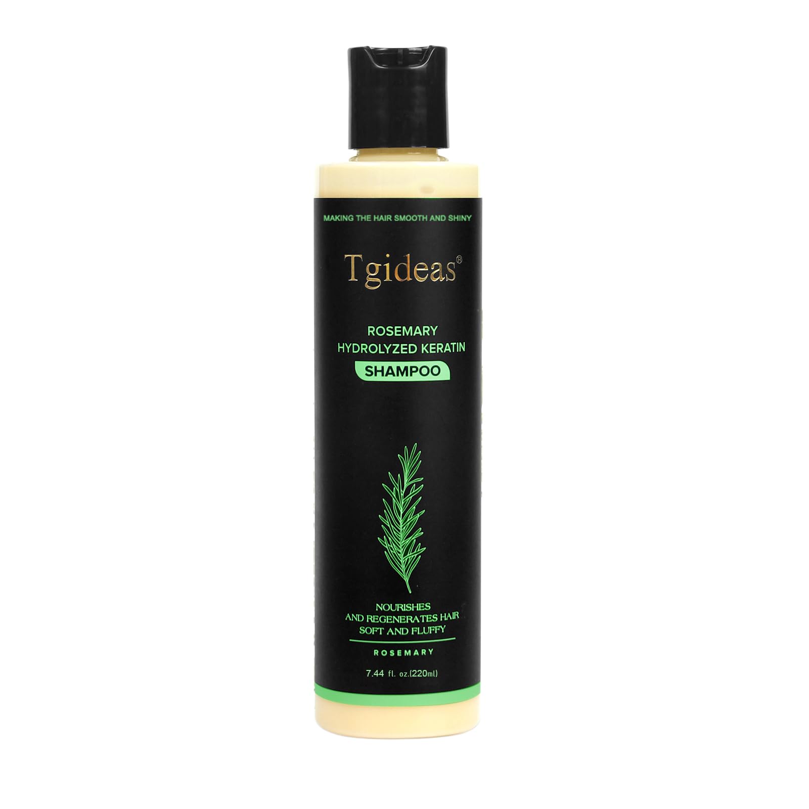 Rosemary Biotin Volumizing Shampoo for Thinning Hair, 7.4 Fl Oz | Keratin Strengthening, Helps Boost Volume, Reduce Breakage, Nourishes Scalp, Color-Treated Hair Safe Vegan, Gentle Daily Care