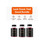 Black Girl Vitamins Look Good Feel Good Bundle – Hair Skin & Nails, Vitamin D3 2000IU & Once a Day Multivitamin - Women's Supplement Bundle – Energy, Immunity & Beauty Support