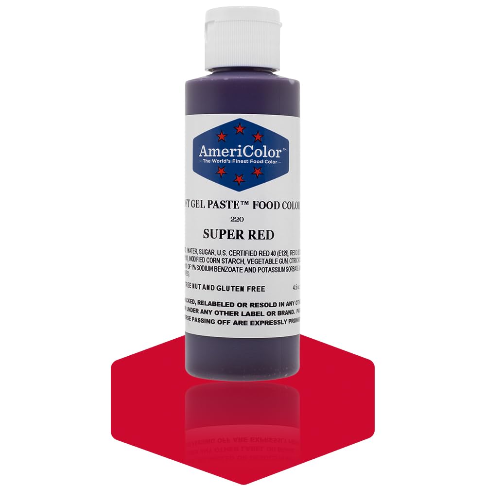 Buy now AmeriColor Soft Gel Paste Food Color, 4.5-Ounce, Super Red Food Color at indiglob india