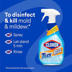 Buy now Clorox Plus Tilex Mold and Mildew Remover with Bleach, Spray Bottle, 32 Fluid Ounces, Unscented, Pack of 3 at indiglob india