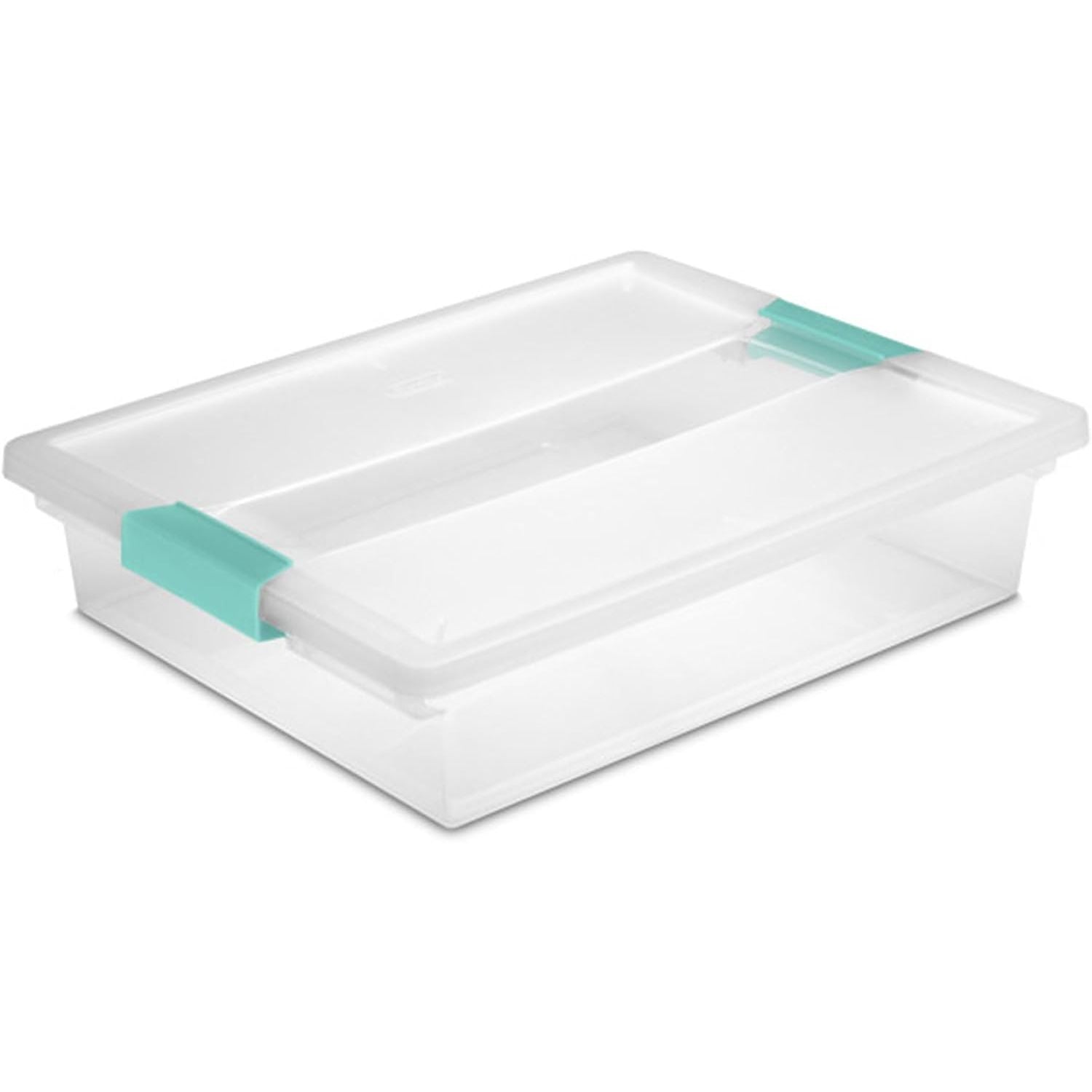 Buy now Sterilite 4-Pack Clip Box, Stackable Clear Plastic Bins with Latching Lids, Deep - Writing, Arts or Crafts Supplies Storage Containers for Home, Office, Classroom and Workshop Organization Large 24 Pack at indiglob india
