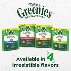 Buy now Greenies Feline Veterinarian-Recommended Adult Natural Dental Cat Treats, Catnip Flavor, 21 oz. Tub at indiglob india