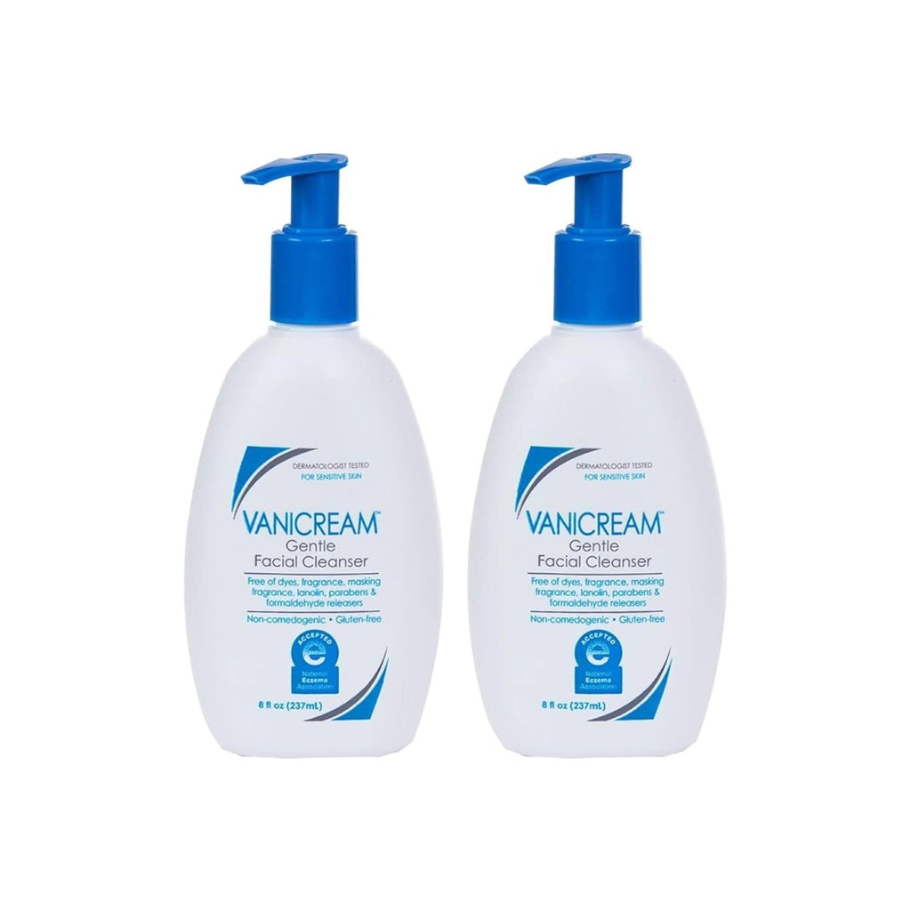 Vanicream Gentle Facial Cleanser, 8 Fl Oz (Pack of 2)