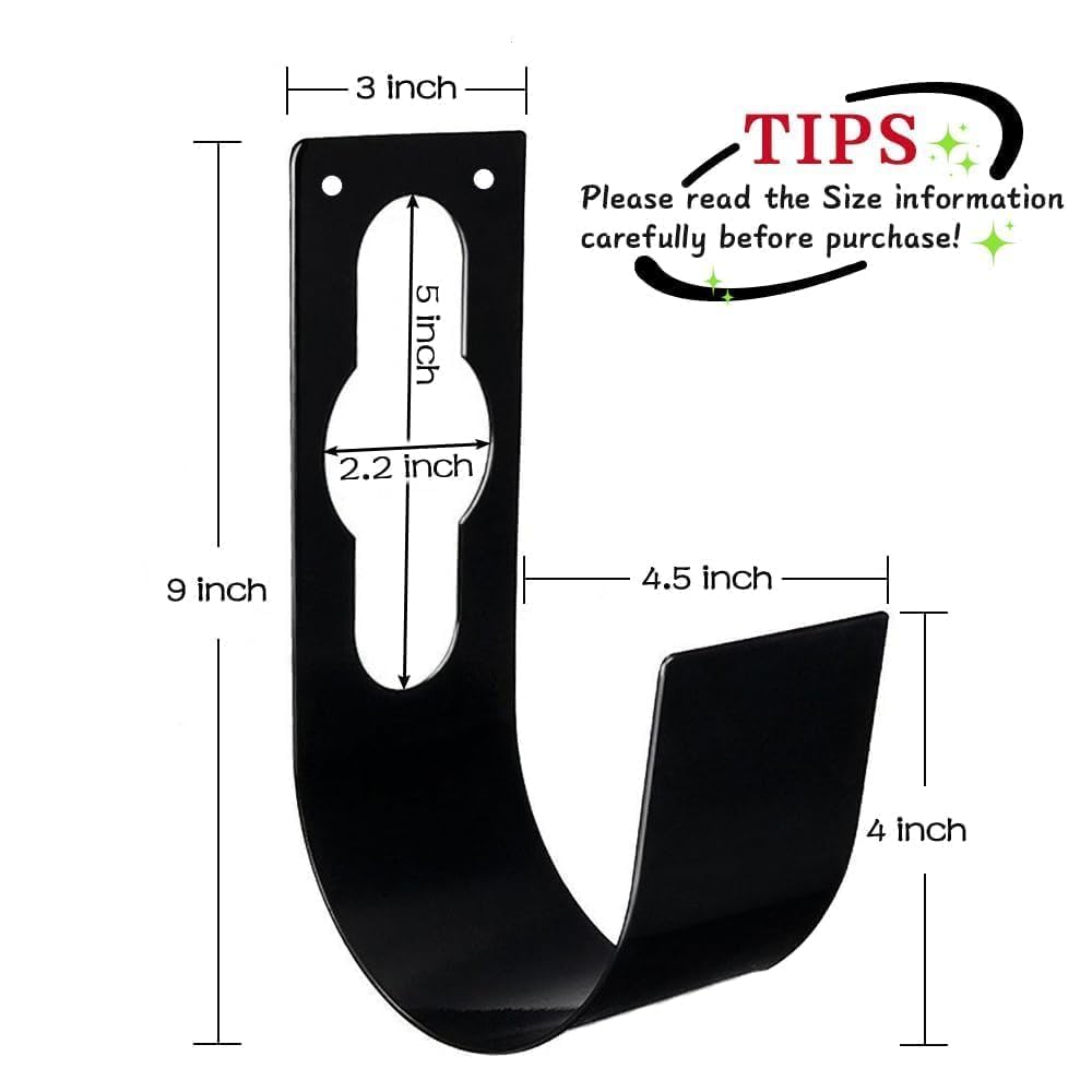 SupKing Hose Holder Wall Mount,Heavy Duty Garden Hose Hanger Reel Metal Hose Hooks Fit to100ft Expandable Watering Hose Storage