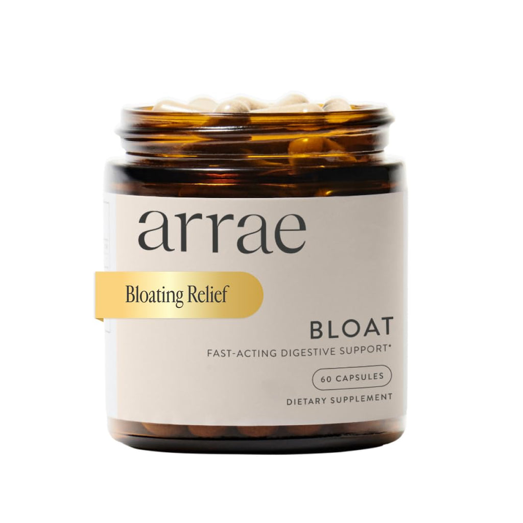Bloat Capsules - Digestive Enzymes for Women, Ginger & Bromelain, 30ct | Organic Peppermint Leaf, Vegan, Gluten-Free, Nut-Free, Non-GMO