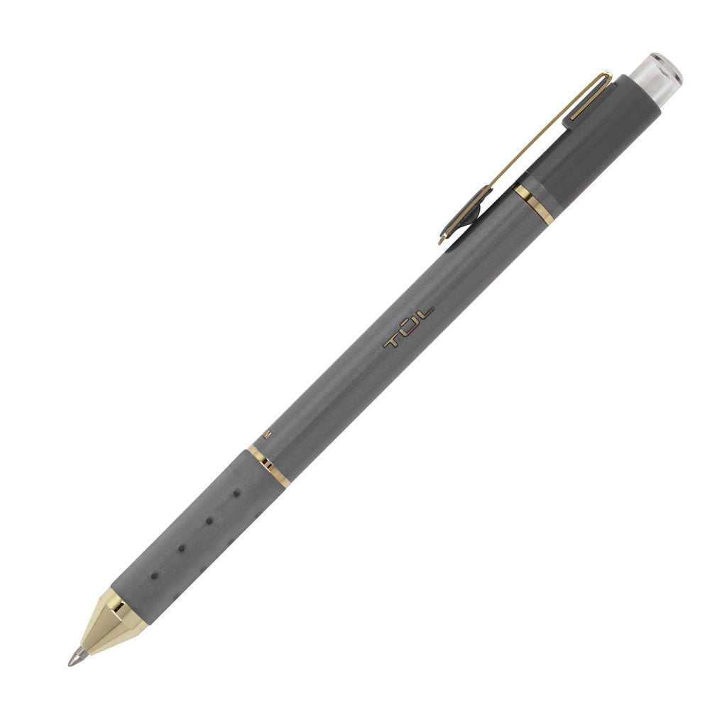 TUL® GL Series Retractable Gel Pens, Medium Point, 0.8 mm, Assorted Barrel Colors, Assorted Metallic Inks, Pack Of 8 Pens