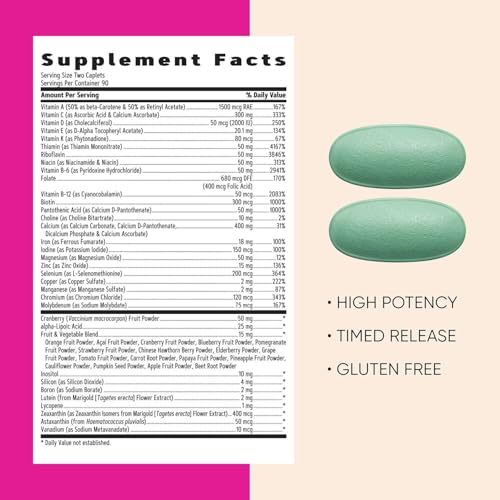 Buy now GNC Women's Multivitamin Ultra Mega, Daily Vitamin Supplement, Supports Immune, Brain, Hair, Skin & Nails, 180 Caplets at indiglob india