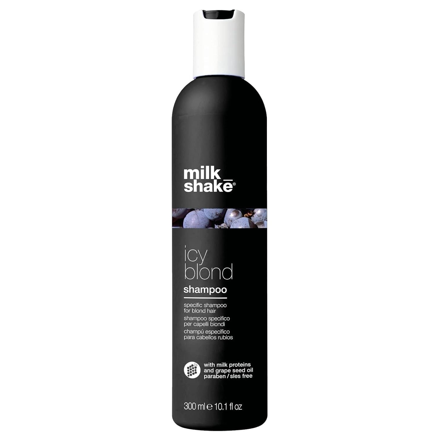 milk_shake Icy Blond Shampoo | Mutes Yellow Tones in Blond Hair