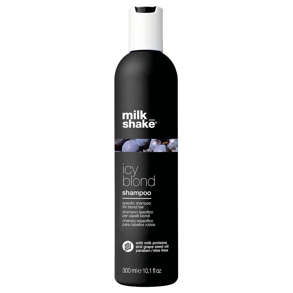 milk_shake Icy Blond Shampoo | Mutes Yellow Tones in Blond Hair