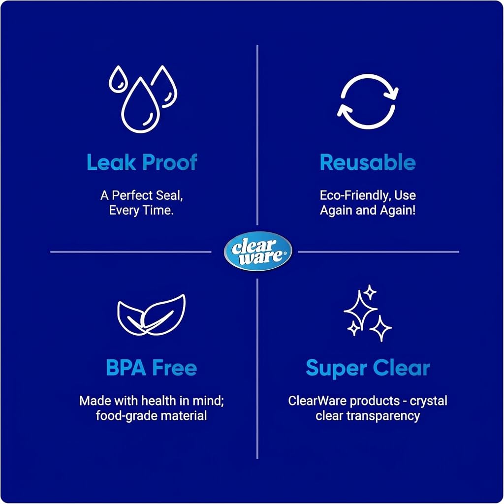 Clearware Zip N' Seal Bags - Variety Pack, 325 Bags - 150 Sandwich Bags, 75 Quart Bags, 50 Gallon Storage Bags, 50 Freezer Gallon Bags, For Food Storage, Freezer Bags, BPA Free