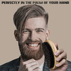 Buy now Wave Brush for Men - Beech Wood & Black Boar Bristle Brush for Cultivating Beards, Hair Waves, and Wolfing at indiglob india