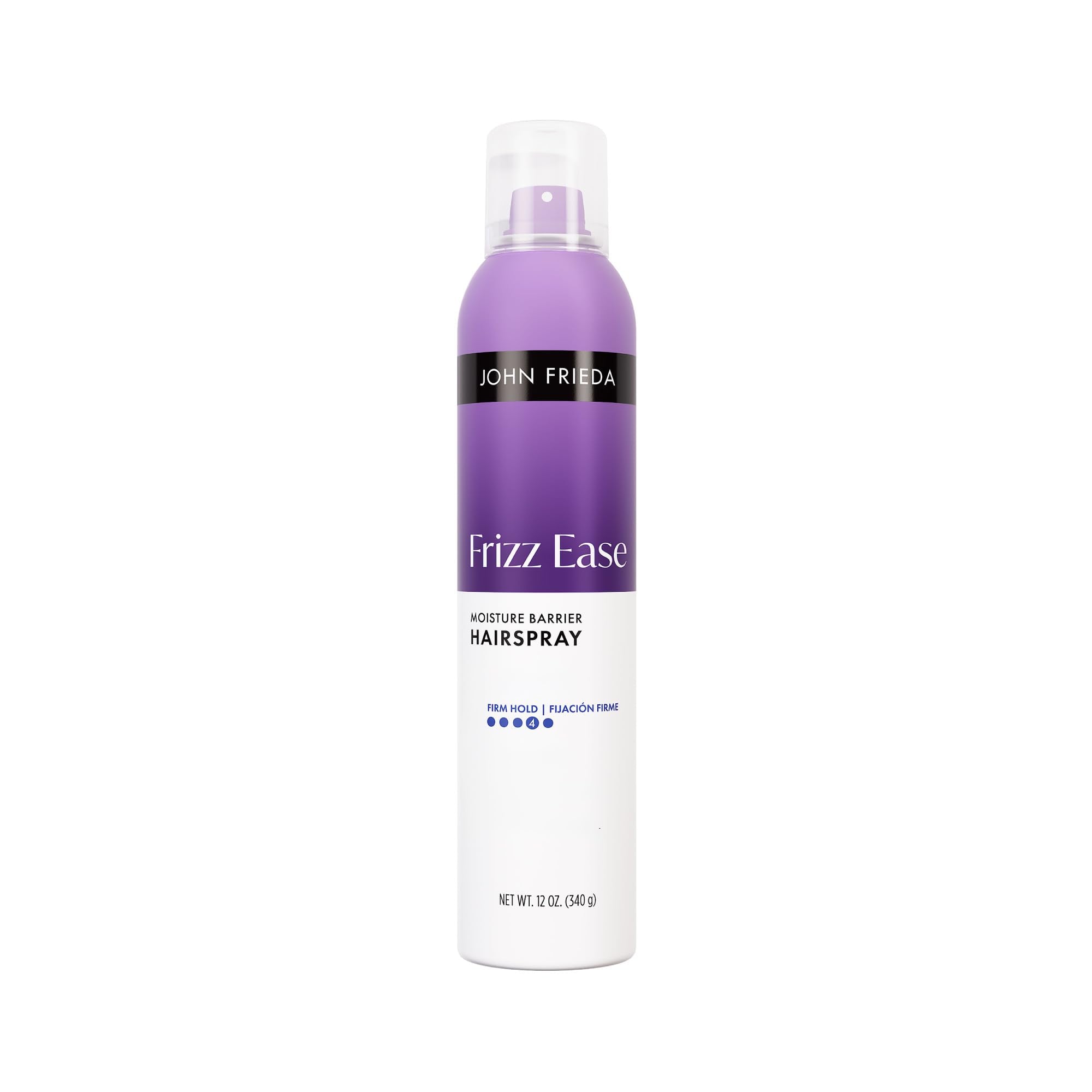 John Frieda Frizz Ease Moisture Barrier Firm Hold Hairspray, 12 oz | Anti-Frizz Hairspray, Blocks Humidity, Heat Protectant, Long-Lasting Firm Hold, Keeps Hair Straight, Frizzy Hair Control