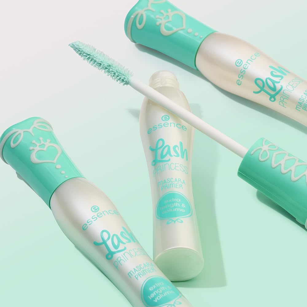 essence Lash Princess Mascara Primer, Extra Length & Volume (Pack of 1) | Nourishes Lashes for All-Day Wear, Volume & Length, Conditions Lashes; Vegan, Cruelty & Paraben Free