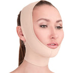 Buy now Post Surgical Chin Strap Bandage for Women - Neck and Chin Compression Garment Wrap - Face Slimmer, Jowl Tightening (M) Medium (Pack of 1) Beige at indiglob india