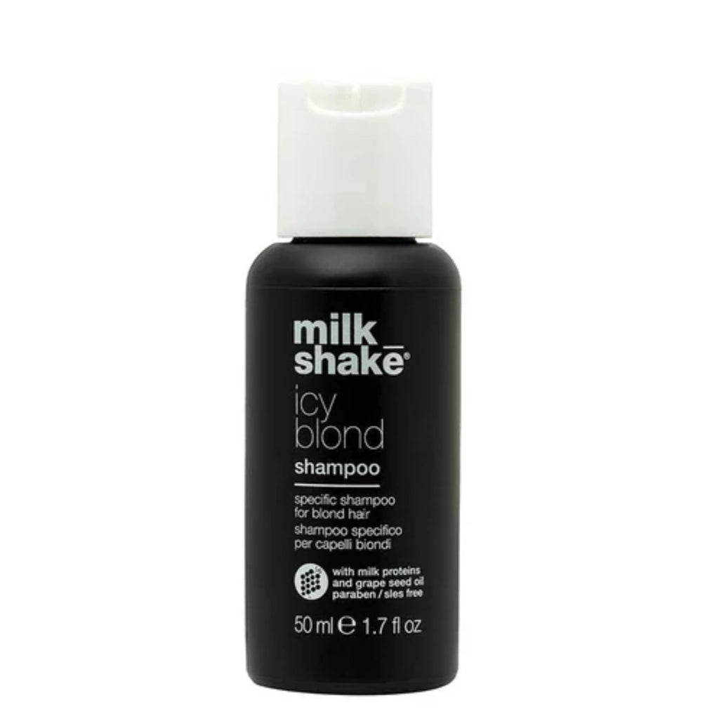 milk_shake Icy Blond Shampoo | Mutes Yellow Tones in Blond Hair