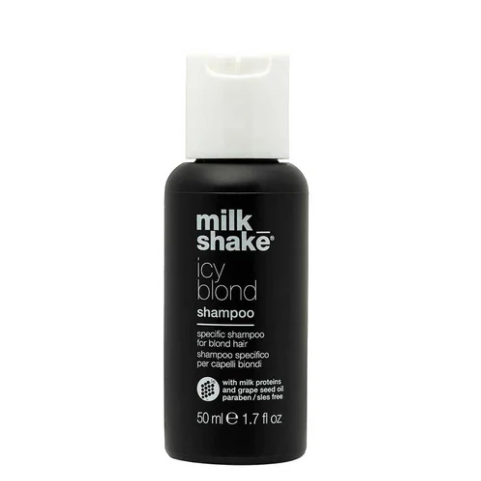 milk_shake Icy Blond Shampoo | Mutes Yellow Tones in Blond Hair