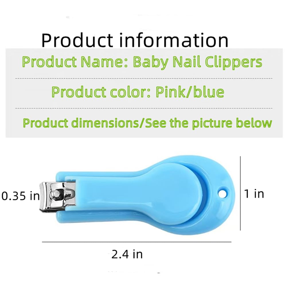 Baby Nail Clippers, 2‑Pack Safe Nail Clippers for Newborns and Up