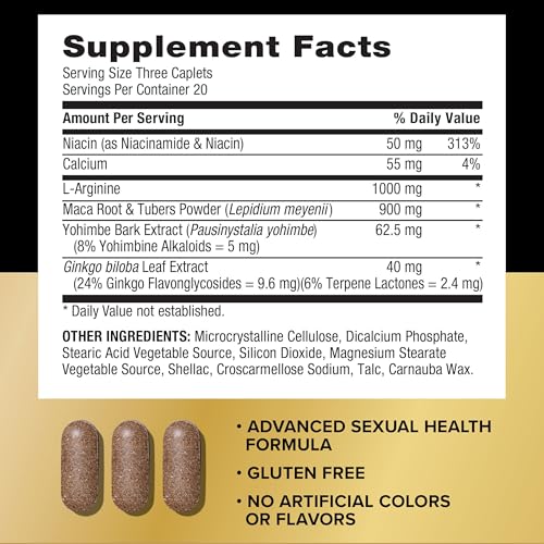 Buy now GNC Men's Maca Man, 60 Caplets, Fuels Nitric Oxide Production for Enhanced Blood Flow at indiglob india