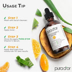 Buy now PURA D'OR 20% Vitamin C Facial Serum 4 Oz - Antioxidant Blend with Retinol, Hyaluronic Acid, Vitamin E & Ferulic Acid - Hydrating Lightweight Skincare Formula - Men and Women Daily Use Skin Care Plus at indiglob india