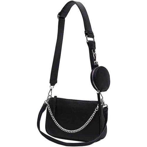 Buy now AMHDV Women Multipurpose Crossbody Bags Small Shoulder Bag Fashion 3 in 1 Zip Handbags with Coin Purse at indiglob india