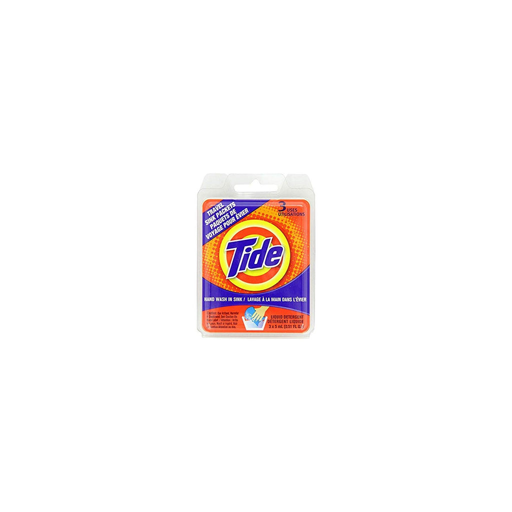 Buy now Tide Travel Sink Packets 3ct Laundry Detergent for Hiking, RV, Camping, Backpacking, Outdoors, International (Pack of 2) at indiglob india