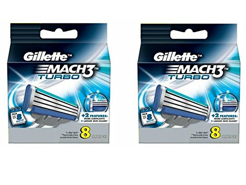Buy now Gillette MACH3 Turbo Refill Cartridges-8 ct, 2 pk at indiglob india