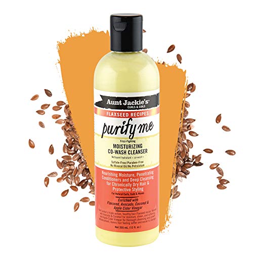 Buy now Aunt Jackie's Flaxseed Recipes Purify Me Frizz-Fighting Moisturizing Co-Wash Hair Cleanser for Chronically Dry Hair and Protective Styling, 12 Fl Oz at indiglob india