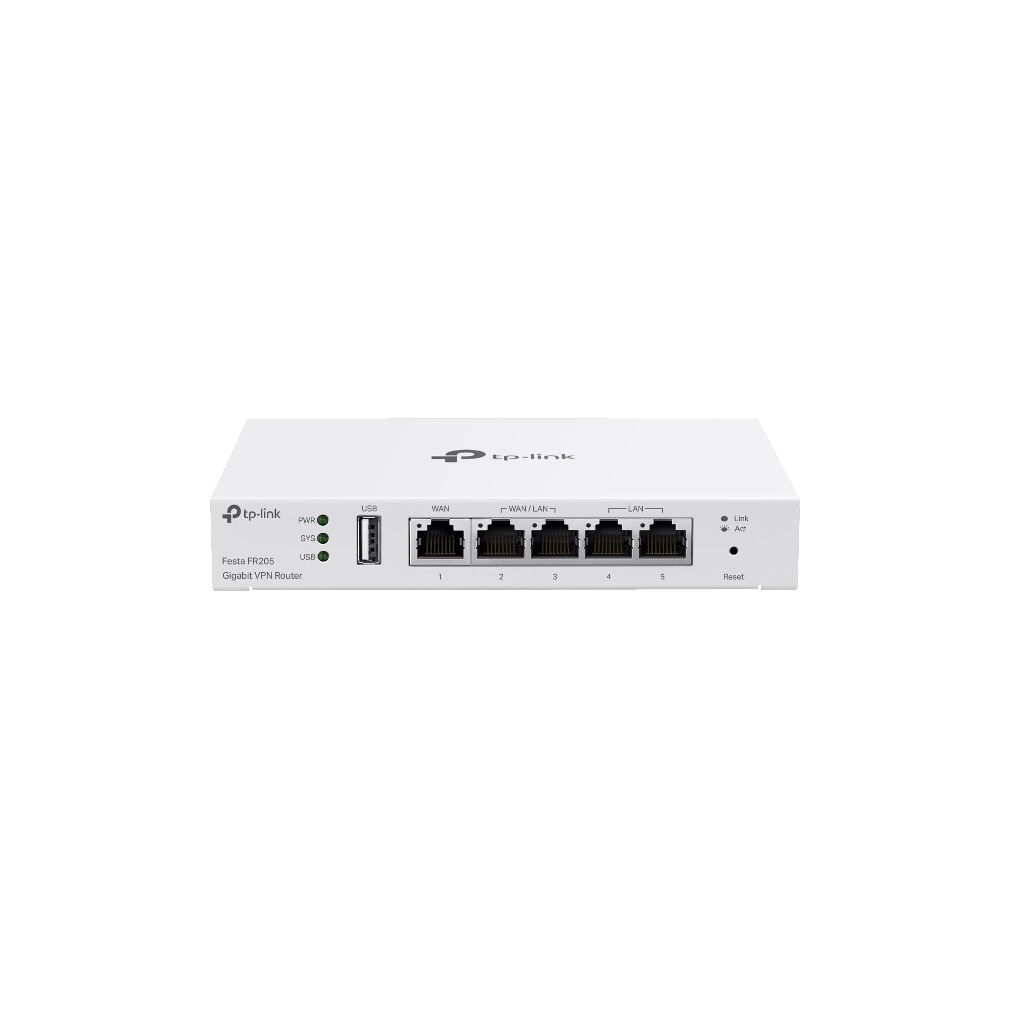 Buy now TP-Link Festa FR205, Multi-WAN Wired Router, Up to 3 Gigabit WAN Ports & One USB WAN, Self-Organizing Network, Free Cloud, Load Balance, OpenVPN/IPSec/PPTP/L2TP VPN, Does not Work with Omada at indiglob india
