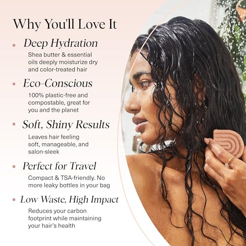 Buy now Kitsch Shea Butter Conditioner Bar Æ’?? Shea Moisture Conditioner for Soft, Hydrated Hair Æ’?? Solid Hair Conditioner for Hair Care Æ’?? Paraben, Sulfate & Silicone-Free, Vegan, Made in USA - 2.7 oz at indiglob india