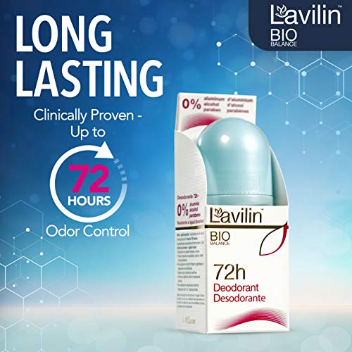 Buy now LAVILIN Roll On Deodorant for Women and Men - Aluminum Free Deodorant with Up to 72 Hour Long-Lasting Protection and Odor Control – Alcohol, Paraben and Cruelty FREE Sensitive Skin deodorant (2 oz) at indiglob india