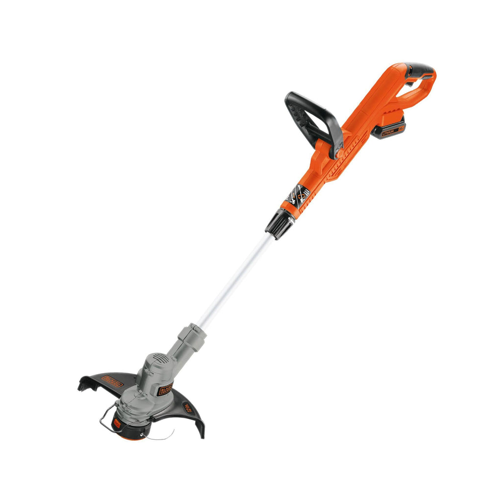 BLACK+DECKER 20V MAX String Trimmer and Edger 2 in 1, Cordless Weed Wacker with Auto Spool Feed, Battery and Charger Included, 12 Inch Steel Deck, Reduced Vibration (LST300)