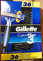 Buy now Gillette Custom Plus3 Disposable Razors, 36-count at indiglob india