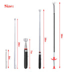 4 Pack Telescoping Magnet Pick-up Tool Set - Retrieving Pickup Tools，Extendable Pick Up Tools，Bendable Spring Magnet Stick，Flexible Extra Long Reach Bendable Curve Grabber with 4 Claws