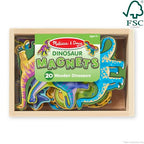 Buy now Melissa & Doug Magnetic Wooden Dinosaurs in a Wooden Storage Box (20 pcs) at indiglob india
