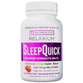 Relaxium Sleep Quick Melts, Sleep Aid, 10mg Melatonin, Berry, 100 Serving | Maximum Strength, Fast Acting, Drug-Free Vegan Dietary Supplement, USA Made