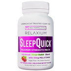 Relaxium Sleep Quick Melts, Sleep Aid, 10mg Melatonin, Berry, 100 Serving | Maximum Strength, Fast Acting, Drug-Free Vegan Dietary Supplement, USA Made