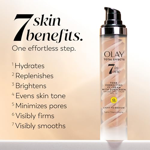 Buy now Olay Total Effects Tone Correcting Face Moisturizer with Sunscreen SPF 15, Light to Medium 1.7 Ounces at indiglob india