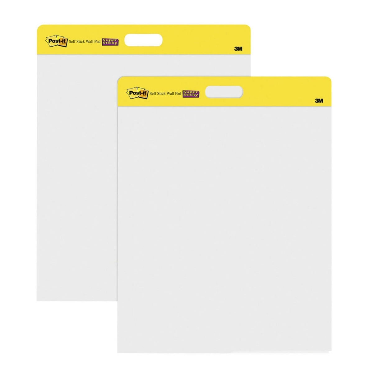 3M Post-it Easel Pad, 20 x 23 in, White, 2 Pack, Command Strips included