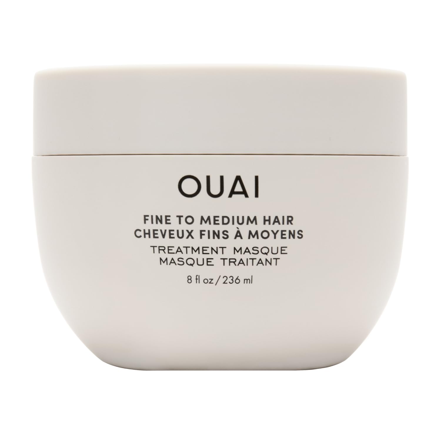 OUAI Fine to Medium Hair Treatment Mask- Deep Conditioning Hair Mask (8 oz) | Lightweight Deep Conditioning Hair Mask with Shea Butter, Keratin & Panthenol - Helps Hydrate, Strengthen & Repair Damage