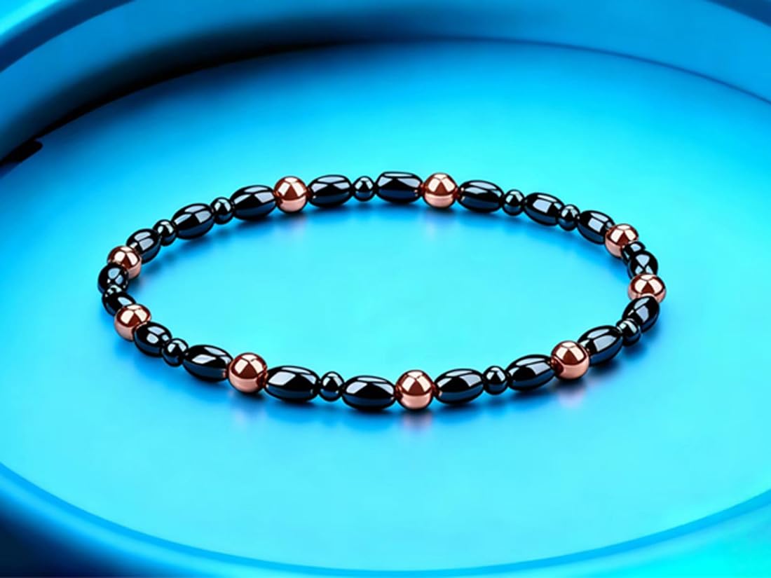 Copper Magnetic Anklets for Women Christmas for Family Red Copper
