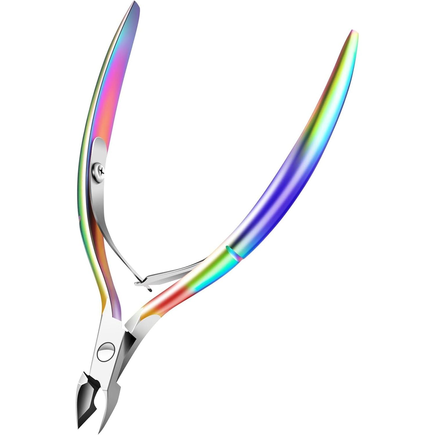 Buy now Cuticle Trimmer Cuticle Remover with Cuticle Pusher, XUNXMAS Professional Stainless Steel Durable Pedicure Manicure Tools Cutter Nipper Scissor Clipper for Fingernails and Toenails Dead Skin Black Colorful Scissor at indiglob india