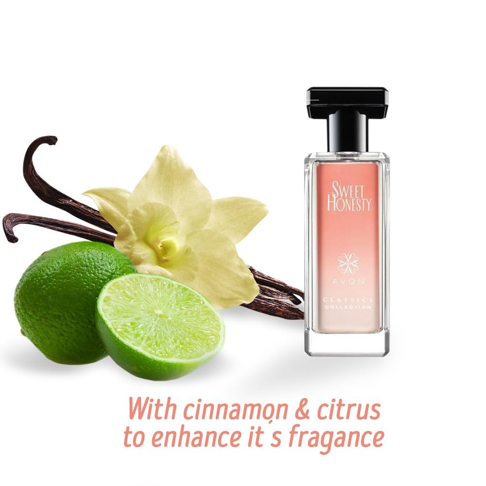 Buy now Avon Sweet Honesty Cologne – 1.7 fl. oz. – Soft Floral Women’s Perfume Designer Scent – Clean Fragrance with Lily of the Valley, Soft Rose & Fresh Cedarwood – Sweet Honesty Avon Perfume for Women Gift at indiglob india