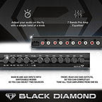 Buy now Black Diamond EQ7LS 7-Band Stereo Equalizer/Crossover Pre Amp Equalizer Car Audio EQ with Front Rear + Sub Output at indiglob india